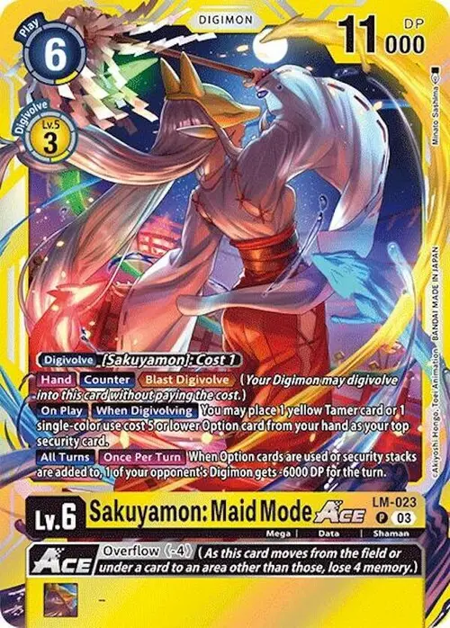 Sakuyamon: Maid Mode ACE card art