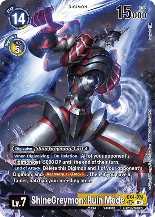 ShineGreymon: Ruin Mode (Alternate Art) card art