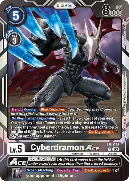 Cyberdramon ACE card art