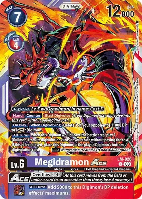Megidramon ACE card art