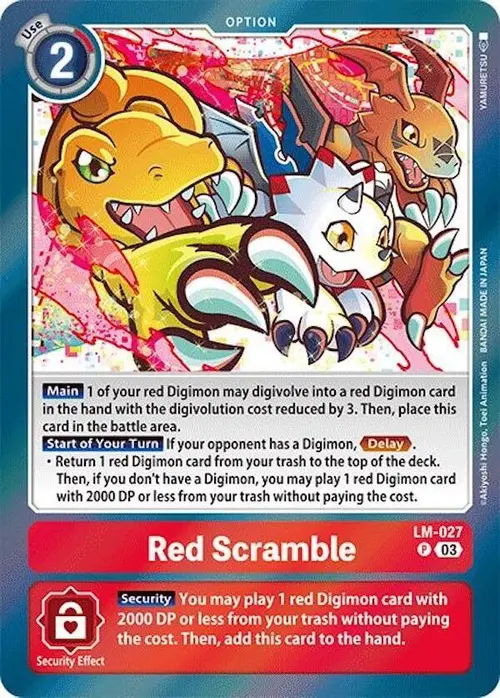 Red Scramble card art