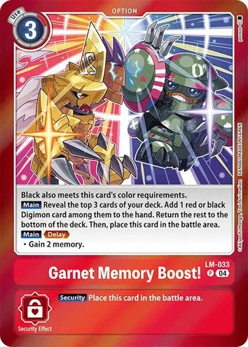 Garnet Memory Boost! card art