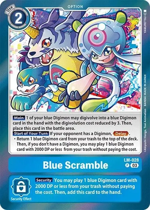 Blue Scramble card art
