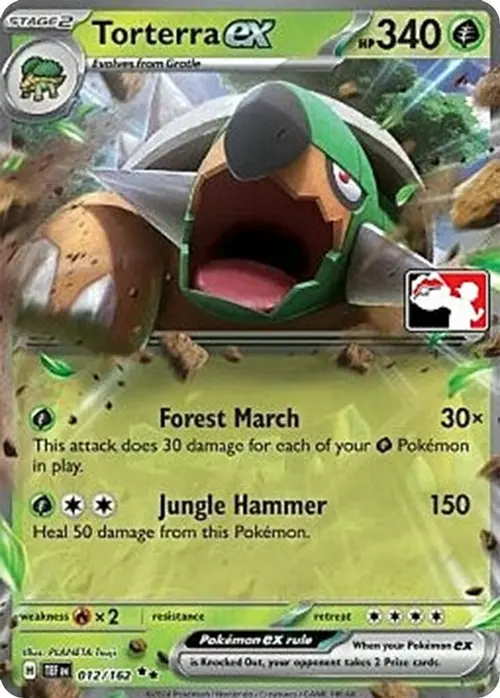 Torterra ex - 012/162 card art