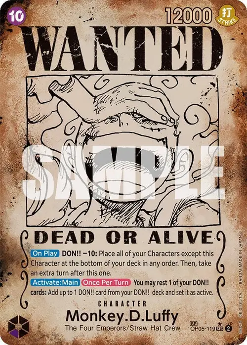 Monkey.D.Luffy (Wanted Poster) card art