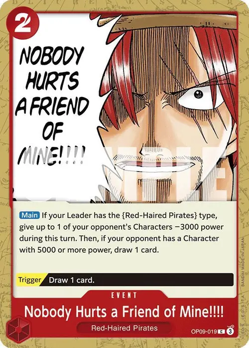 Nobody Hurts a Friend of Mine!!!! card art