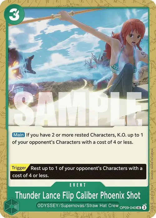 Thunder Lance Flip Caliber Phoenix Shot card art