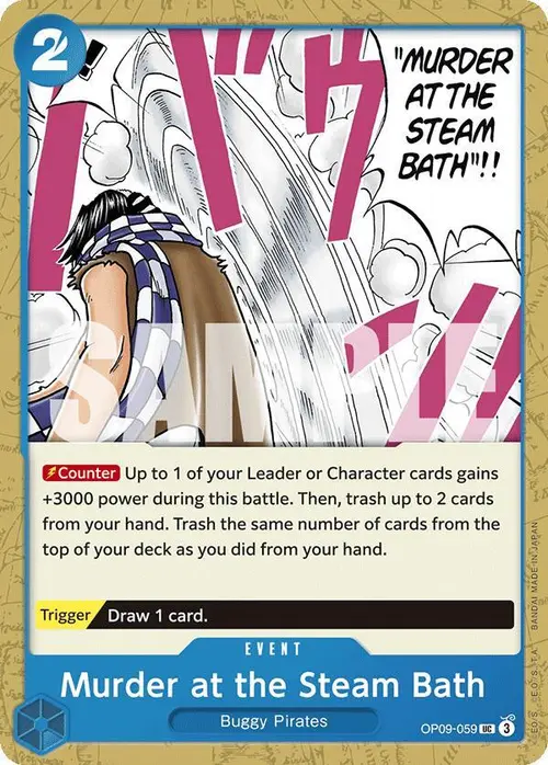 Murder at the Steam Bath card art