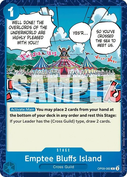 Emptee Bluffs Island card art