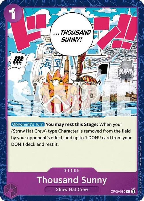 Thousand Sunny card art