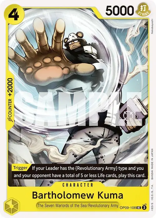Bartholomew Kuma card art