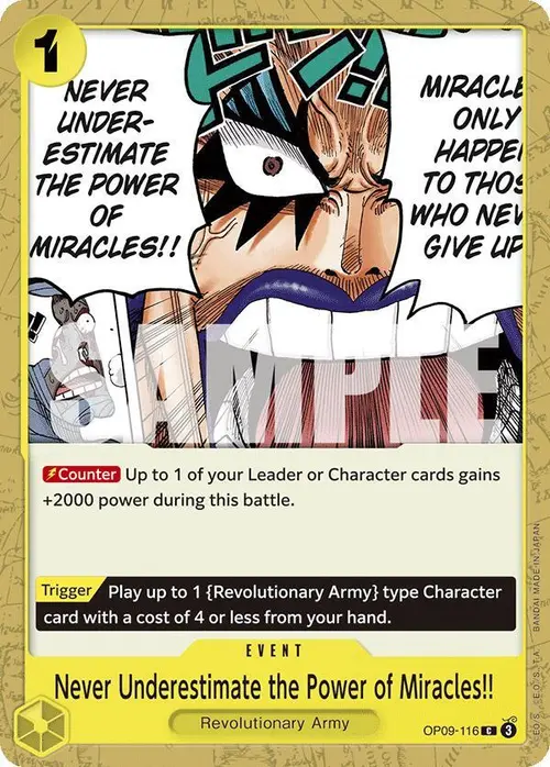 Never Underestimate the Power of Miracles!! card art