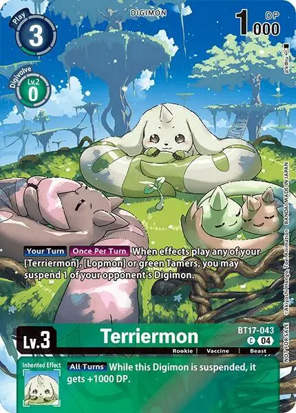 Terriermon (Legend Pack 2024 Box Topper) card art