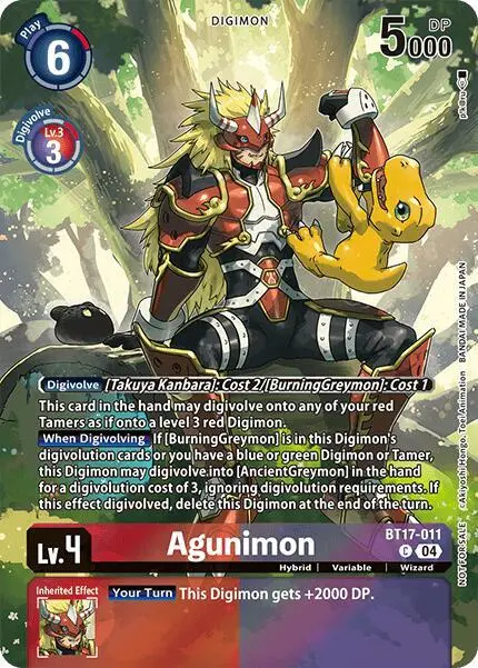 Agunimon (Legend Pack 2024 Box Topper) card art