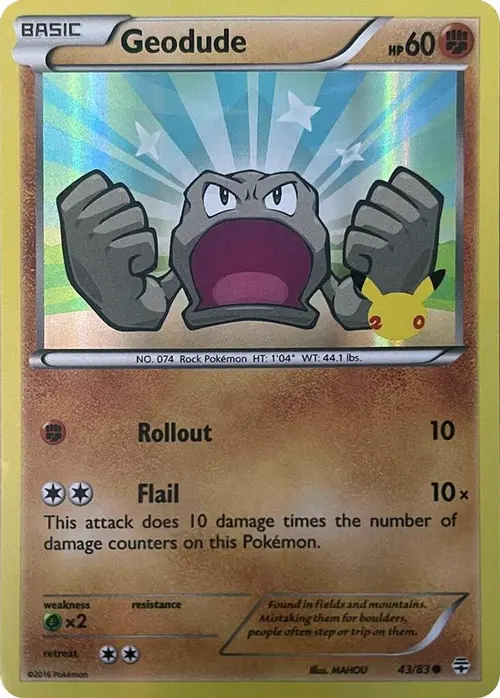 Geodude (Stamped) card art