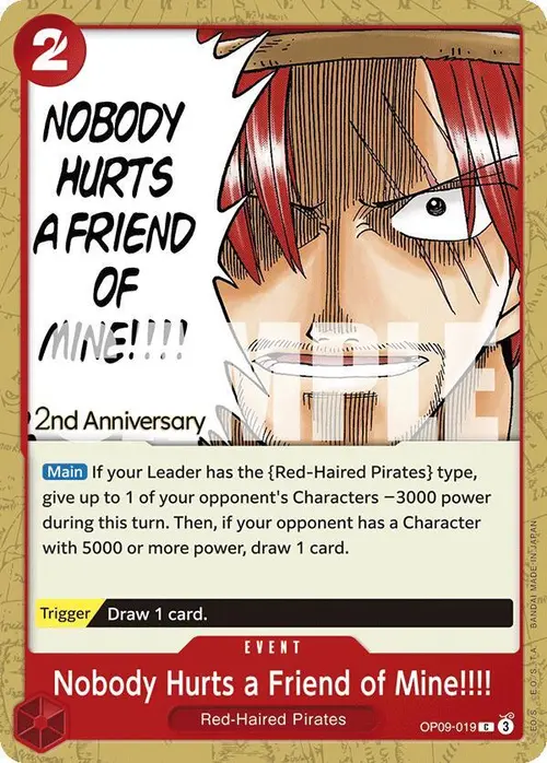 Nobody Hurts a Friend of Mine!!!! card art