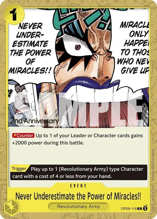 Never Underestimate the Power of Miracles!! card art
