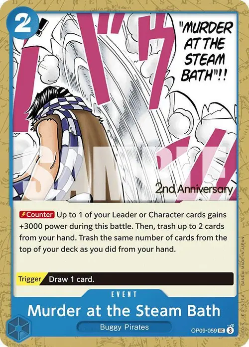 Murder at the Steam Bath card art