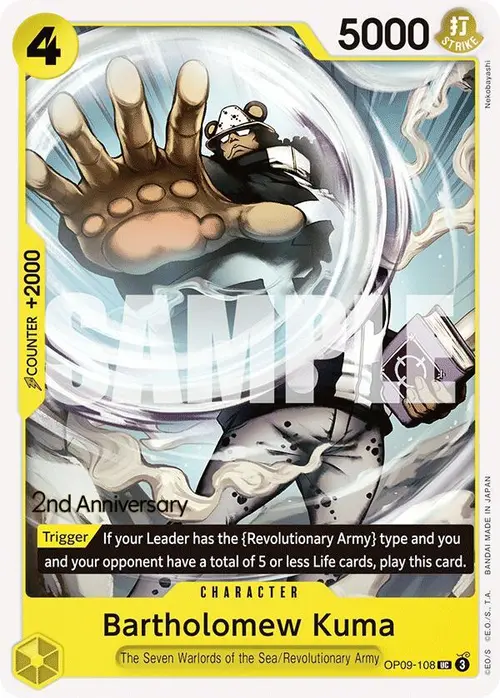 Bartholomew Kuma card art