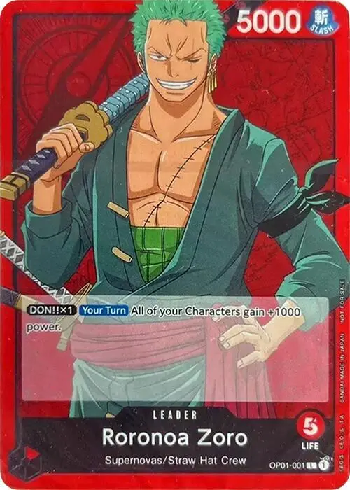 Roronoa Zoro card art