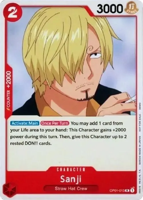 Sanji card art
