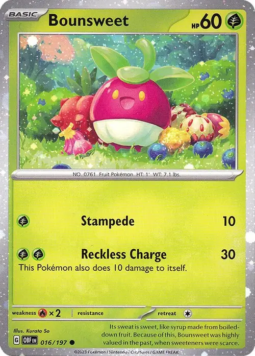 Bounsweet - 016/197 (Cosmos Holo) card art