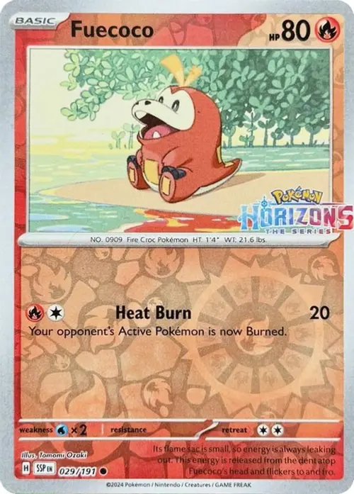 Fuecoco - 029/191 card art