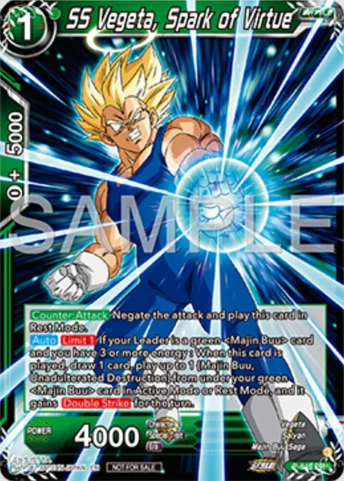 SS Vegeta, Spark of Virtue card art