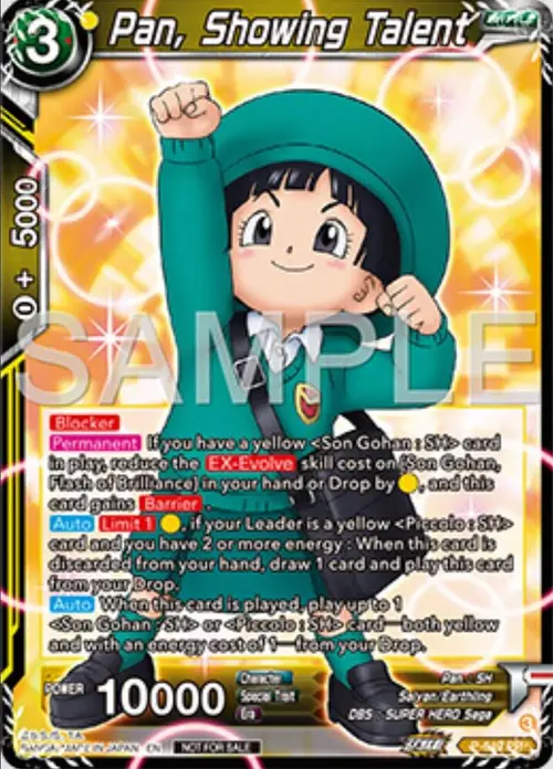 Pan, Showing Talent card art
