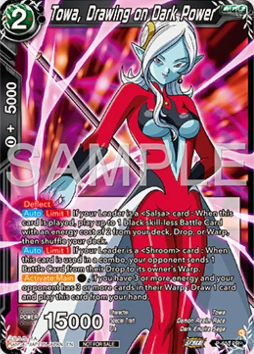 Towa, Drawing on Dark Power card art
