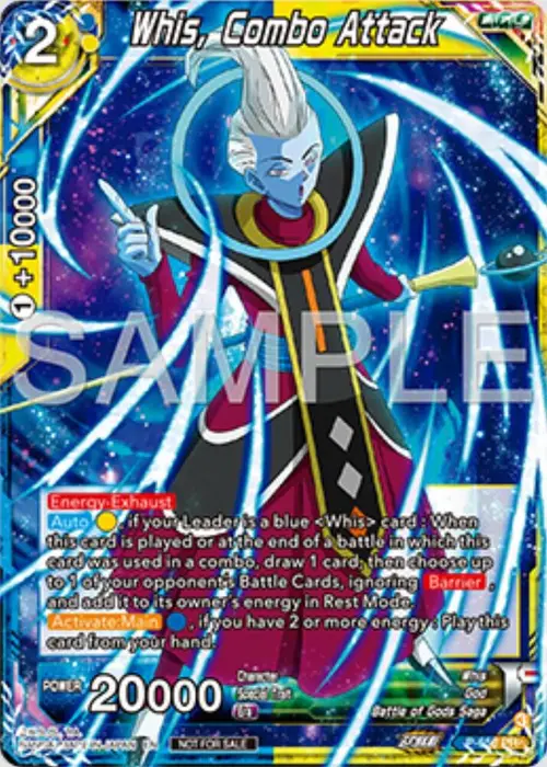 Whis, Combo Attack card art
