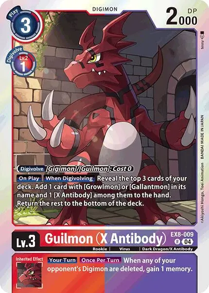 Guilmon (X Antibody) card art