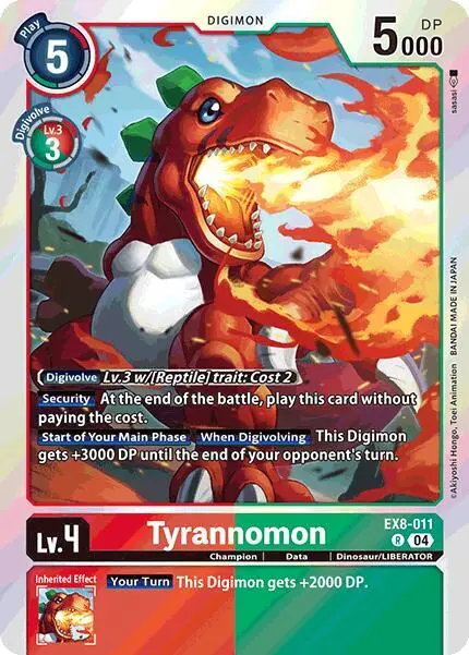 Tyrannomon card art