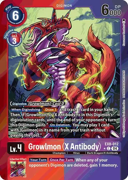 Growlmon (X Antibody) (Limited Foil) card art