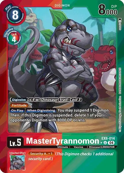 MasterTyrannomon (Limited Foil) card art