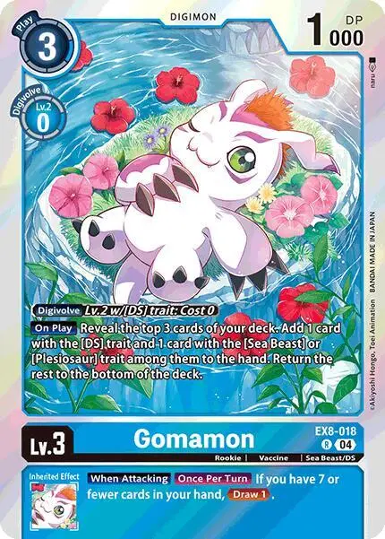 Gomamon card art