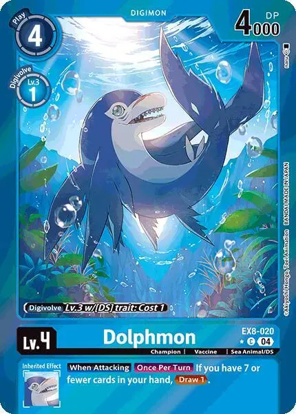 Dolphmon (Limited Foil) card art