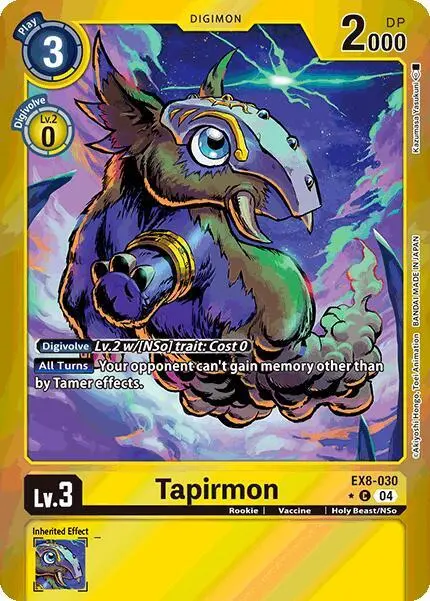 Tapirmon (Limited Foil) card art