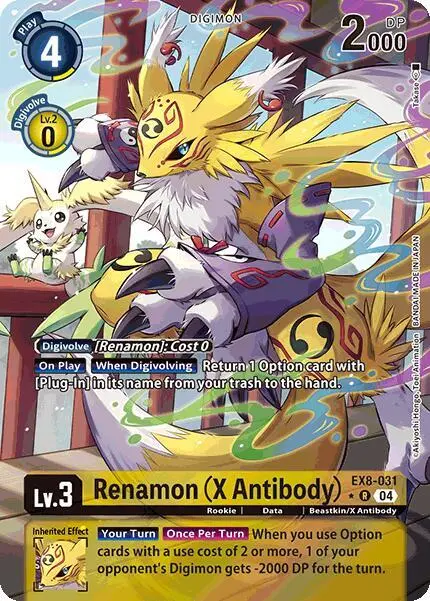Renamon (X Antibody) (Alternate Art) card art
