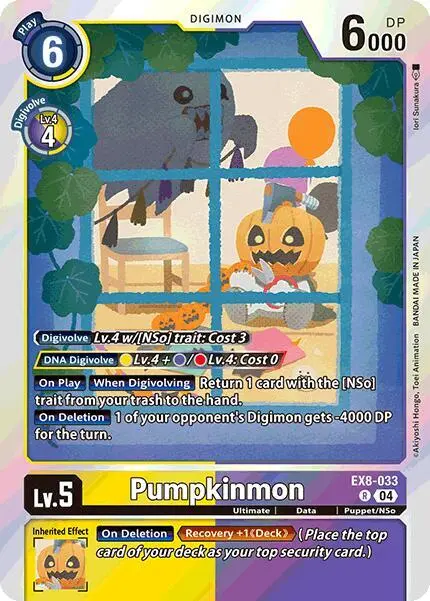 Pumpkinmon card art