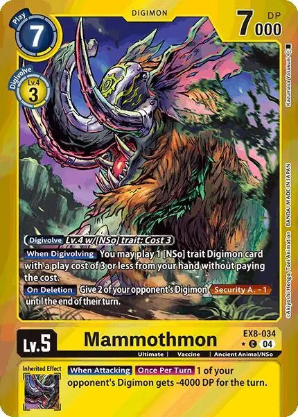 Mammothmon (Limited Foil) card art