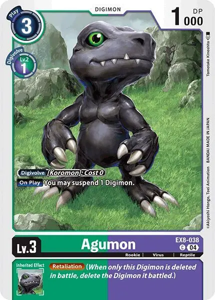 Agumon - EX8-038 card art