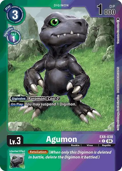 Agumon - EX8-038 (Limited Foil) card art