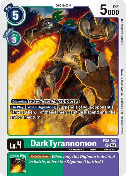DarkTyrannomon card art