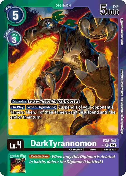 DarkTyrannomon (Limited Foil) card art