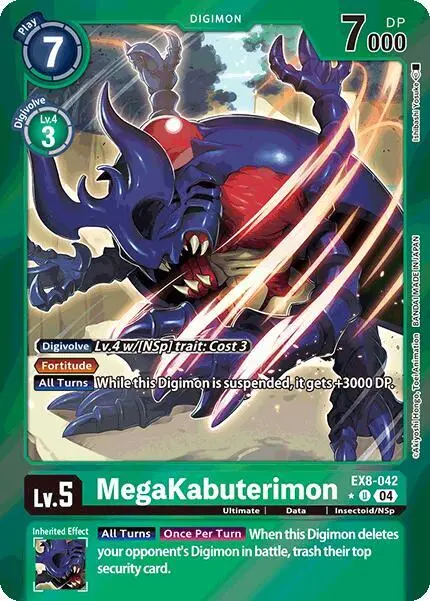MegaKabuterimon (Limited Foil) card art