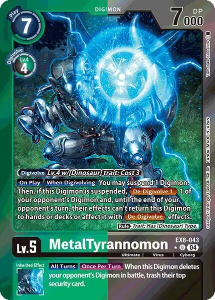 MetalTyrannomon (Limited Foil) card art