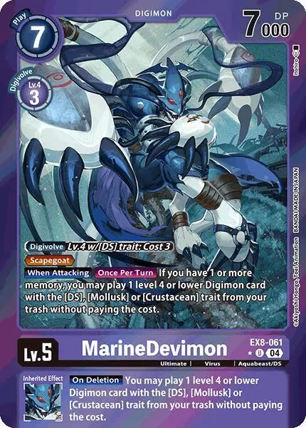 MarineDevimon (Limited Foil) card art
