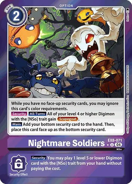 Nightmare Soldiers (Limited Foil) card art