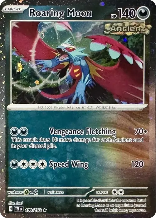 Roaring Moon - 109/162 (Cosmos Holo) card art